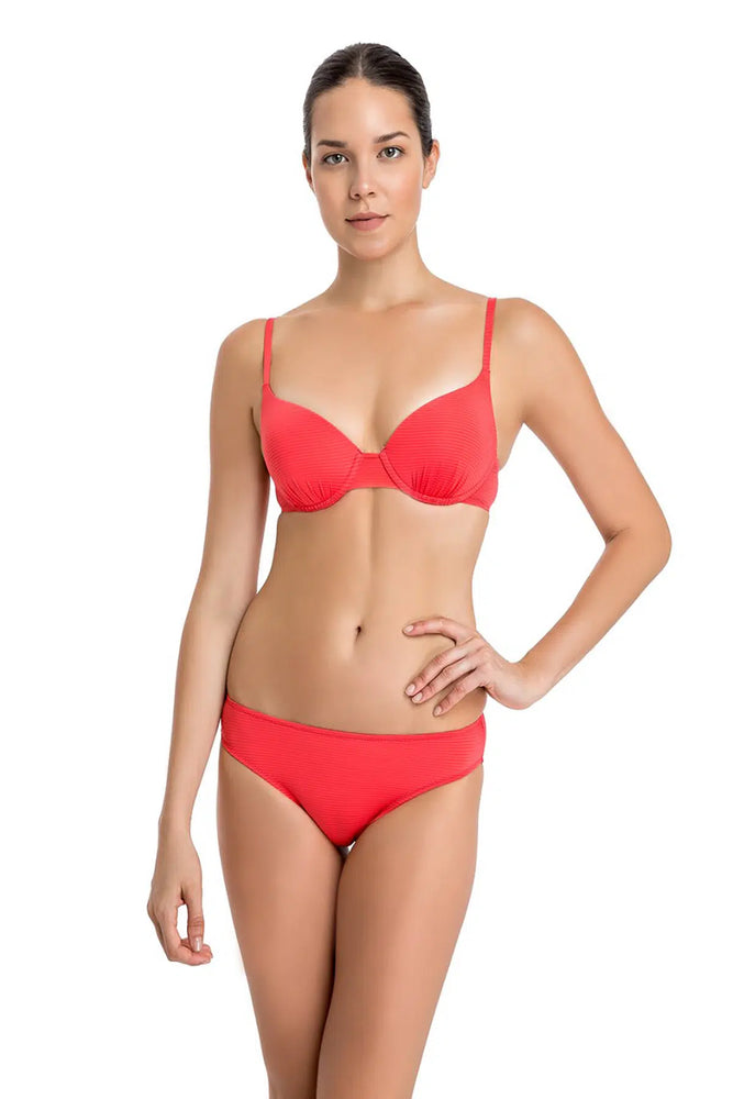 Nar Çiçeği Orta Kalın Tek Bikini Alt