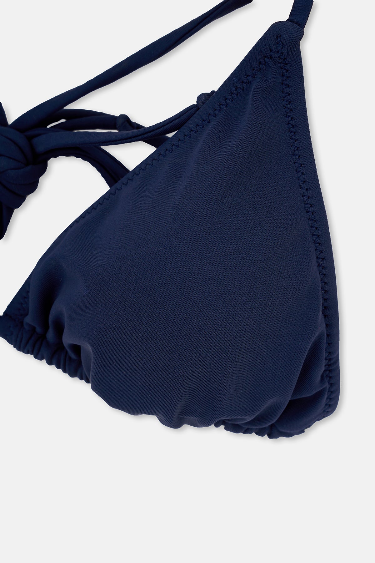 Lacivert Üçgen Bikini Üst