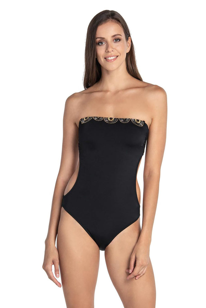 Siyah Desenli Mayokini