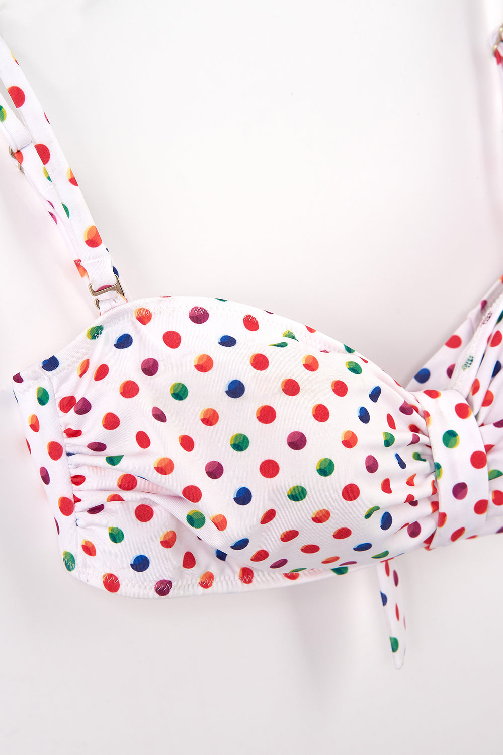 Beyaz Straptez Bikini Üst