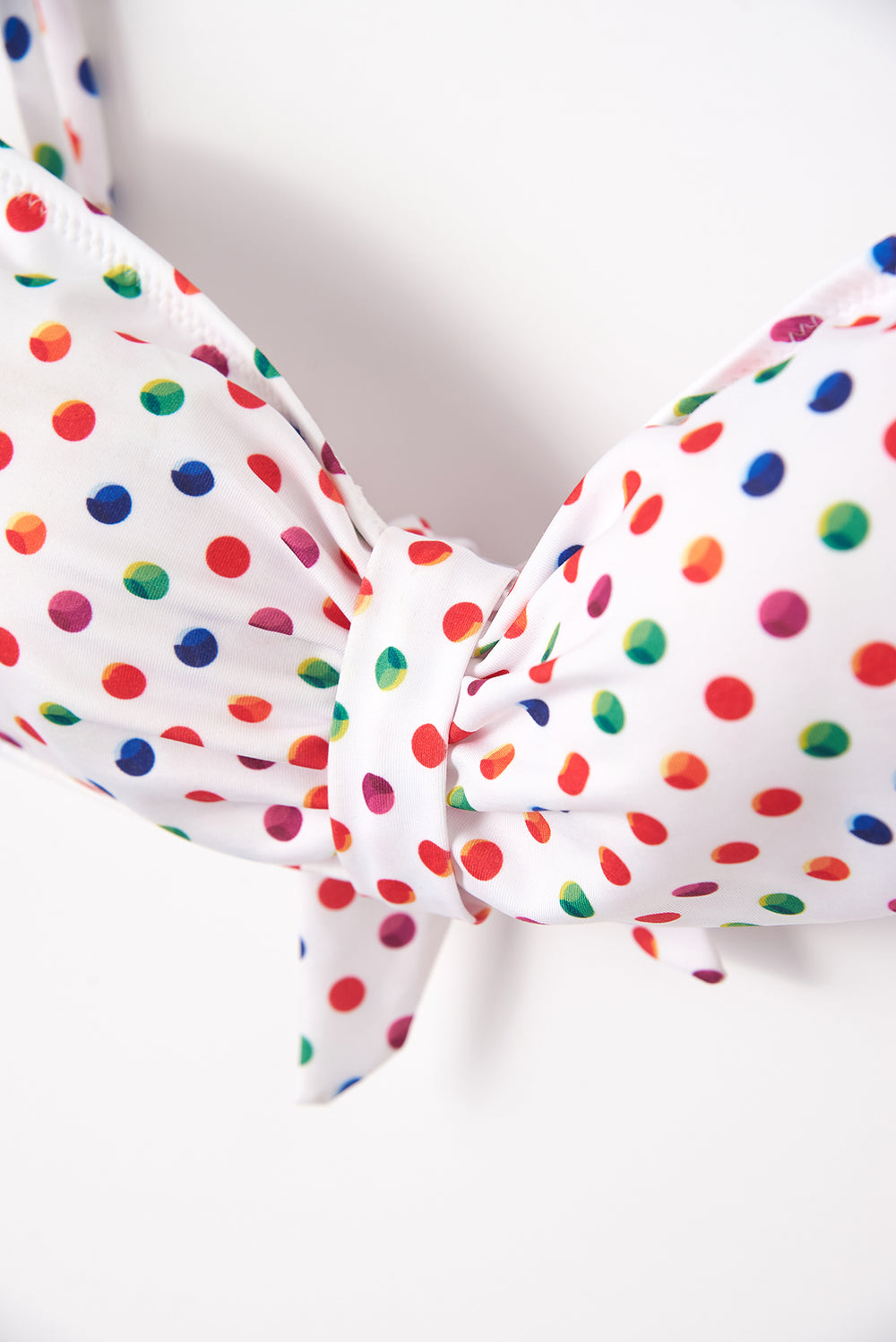 Beyaz Straptez Bikini Üst