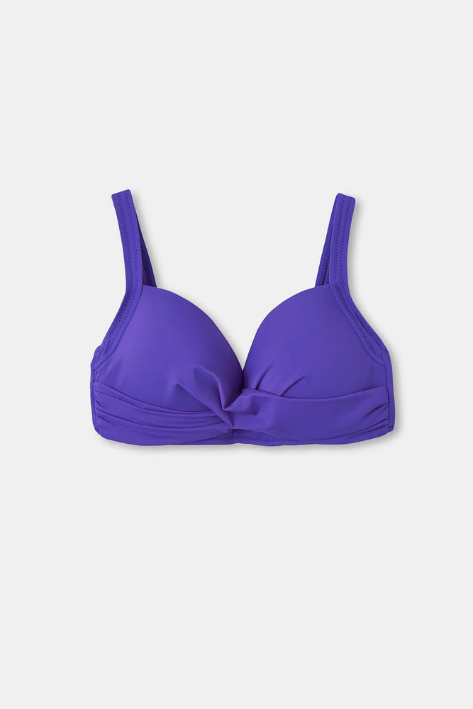 Koyu Mor Kaplı Bikini Üst