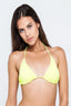 Sarı Üçgen Ipli Bikini Üstü
