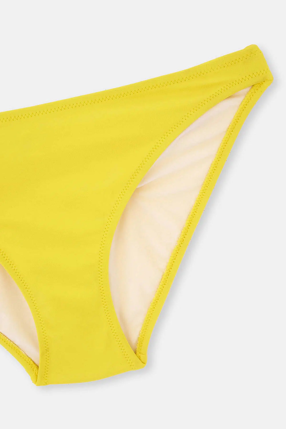 Sarı Orta Kenar Normal Bel Tek Bikini Alt