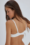 Ekru Irıs Kulaklı Yarı Push Up Sütyen