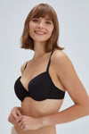 Siyah Elpıs Badem Balenli Şekillendirici Sütyen