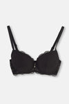 Siyah Magıc Badem Boş Cup Sütyen Takımı
