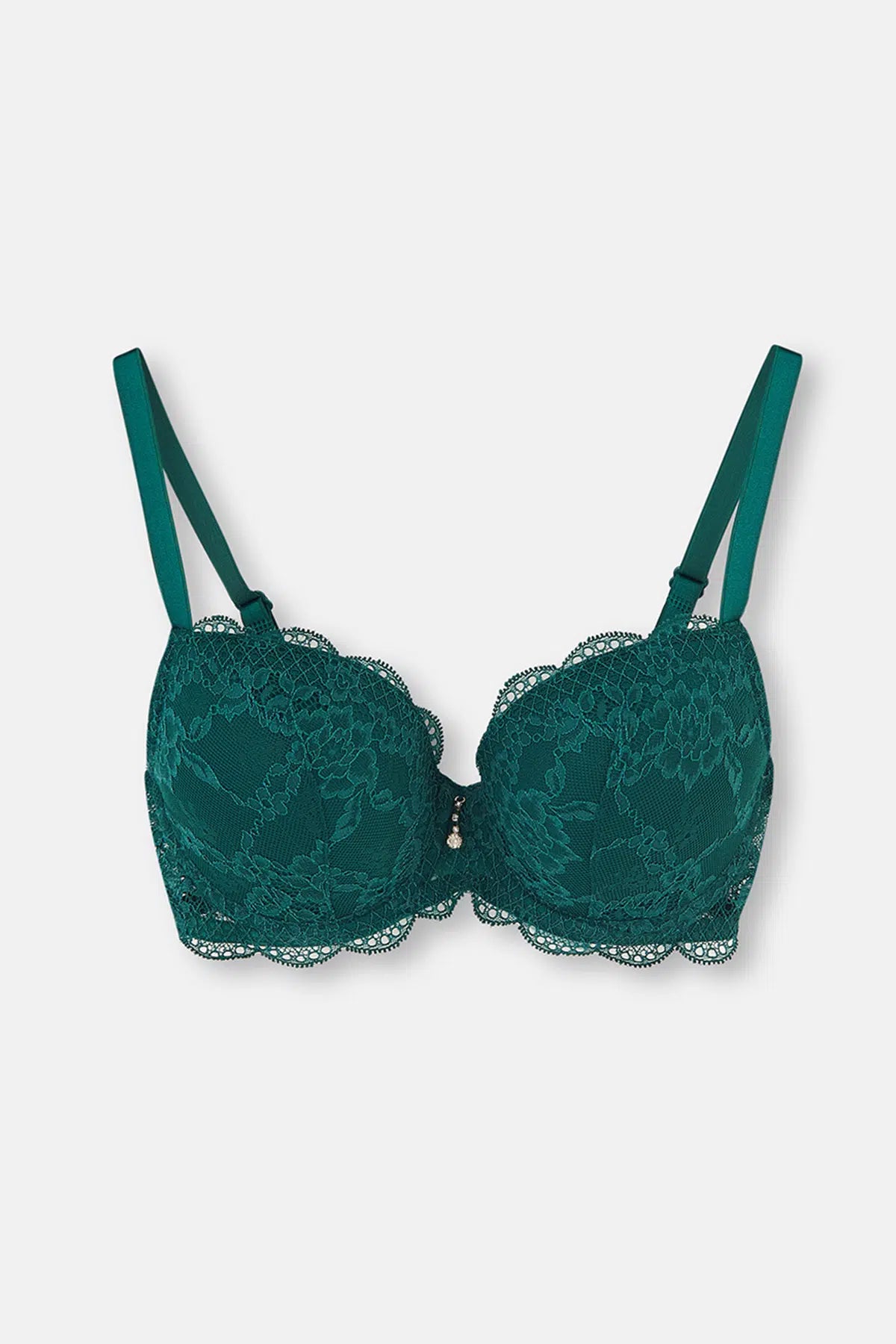 Yeşil Magıc Badem Boş Cup Sütyen Takımı