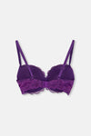 Mor Magıc Badem Yarı Push-Up Sütyen Takımı