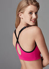 Fuşya Fermuarlı Sporcu Sütyeni