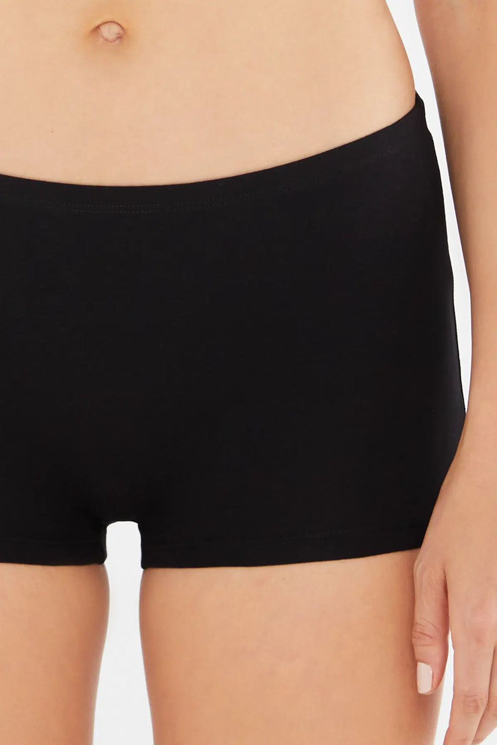 Siyah Penye Kadın Boxer