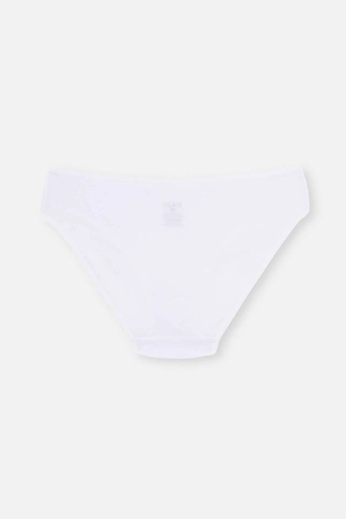 Beyaz 3'lü Klasik Kadın Slip Külot