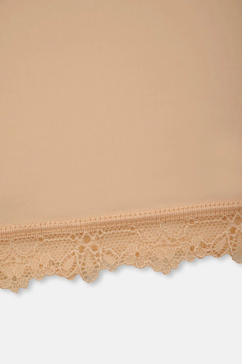 Ten Etek Ucu Dantelli Mıdı Jupon