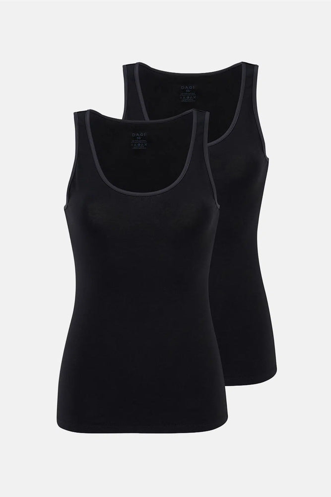 Siyah Kalın Askılı Atlet 2'li