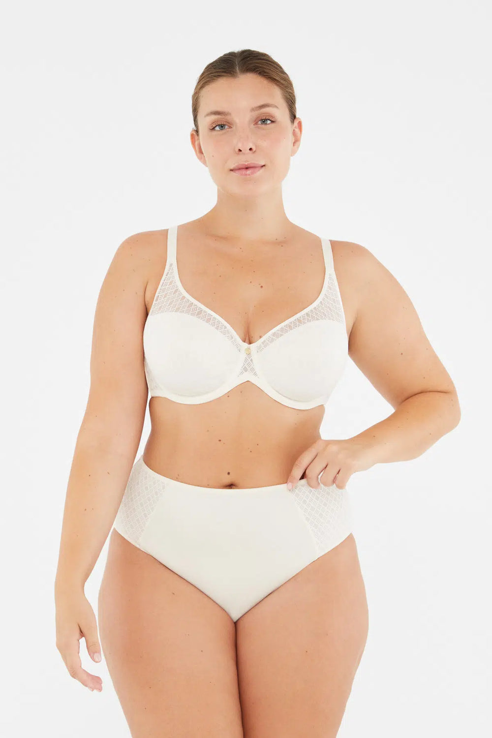Ekru Lily Yüksek Bel Slip