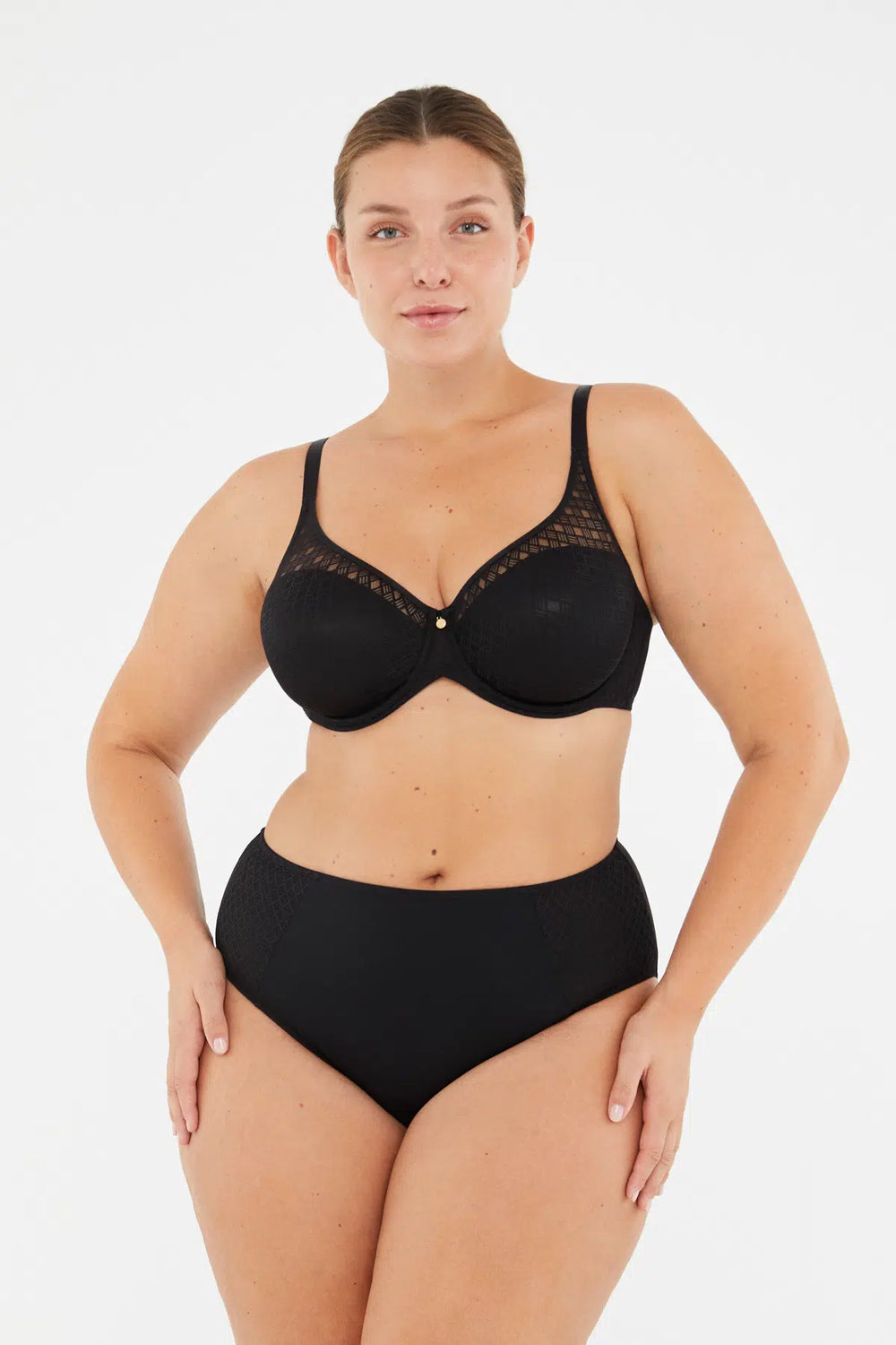 Siyah Lily Yüksek Bel Slip