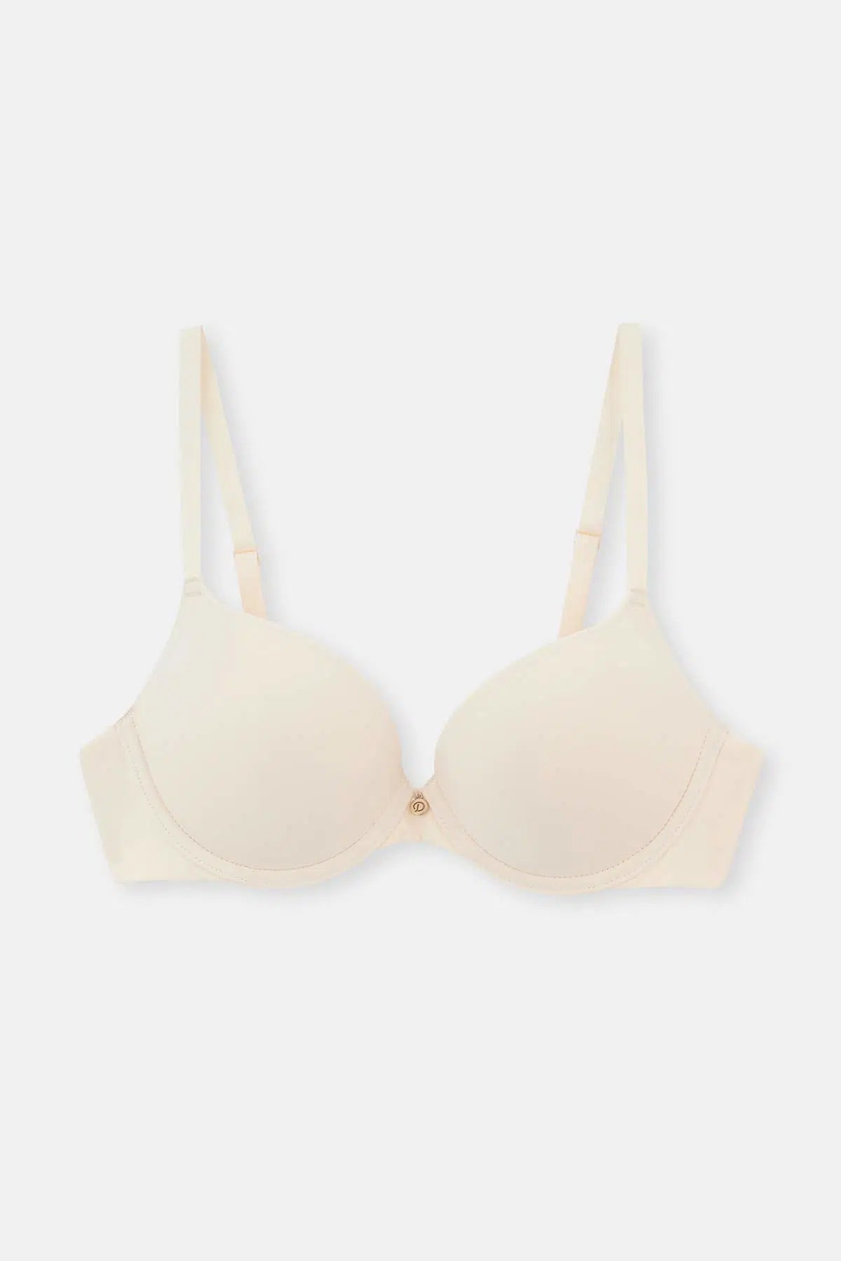 Ekru Blossom Balenli Push-Up Sütyen