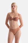 Kahverengi Ione Bra Desteksiz Sütyen