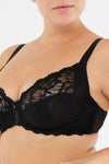 Siyah Poppy Dantel Detaylı Toparlayıcı Sütyen