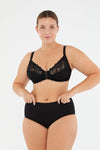 Siyah Poppy Dantel Detaylı Toparlayıcı Sütyen
