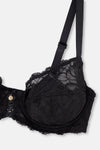 Siyah Poppy Dantel Detaylı Toparlayıcı Sütyen