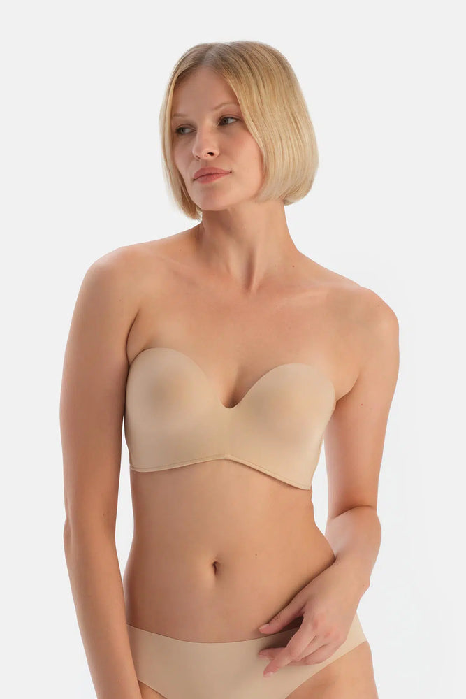Ten Clarıce Yarı Dolgulu Straplez Yandan Destekli Sütyen