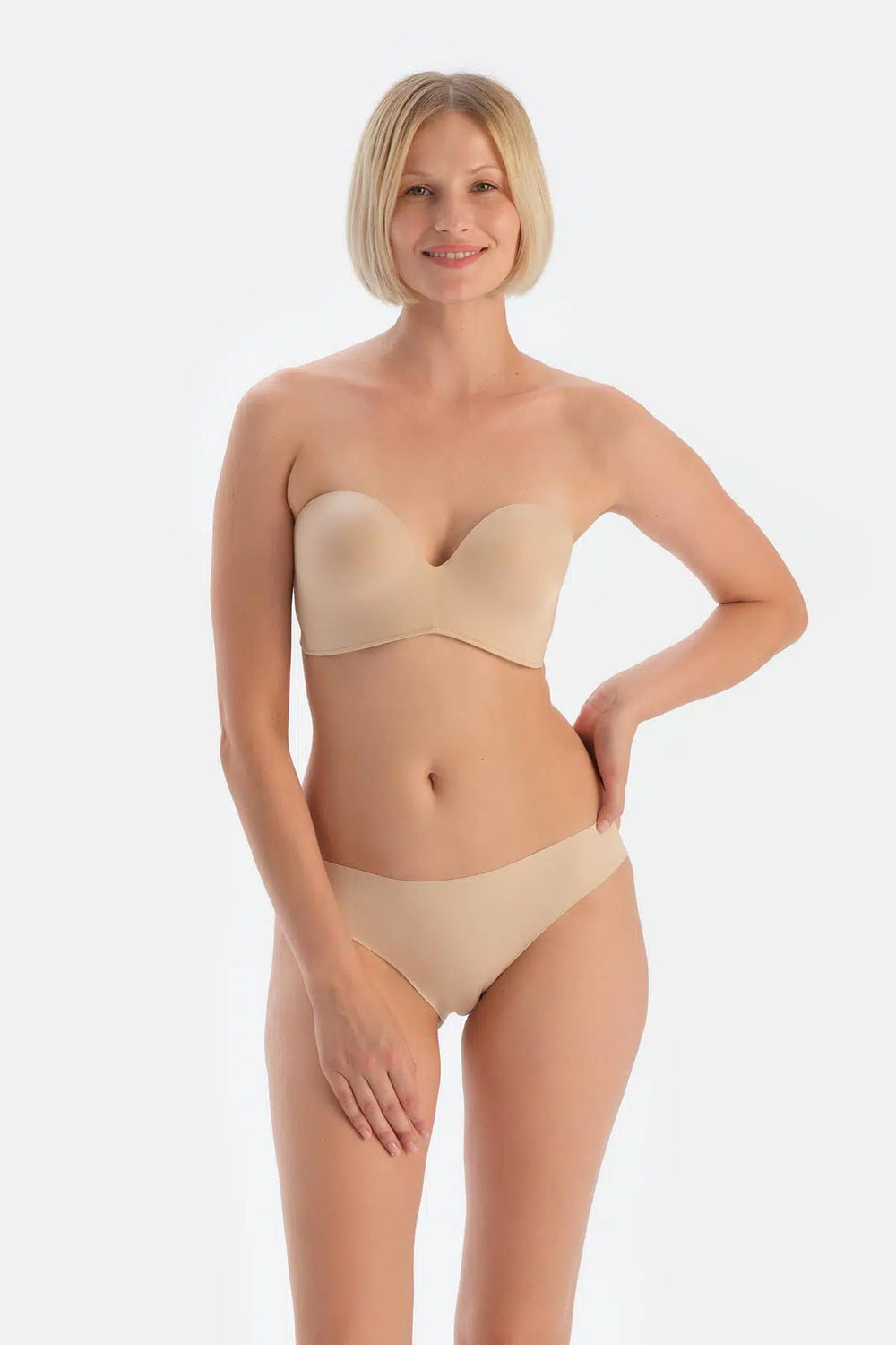 Ten Clarıce Yarı Dolgulu Straplez Yandan Destekli Sütyen