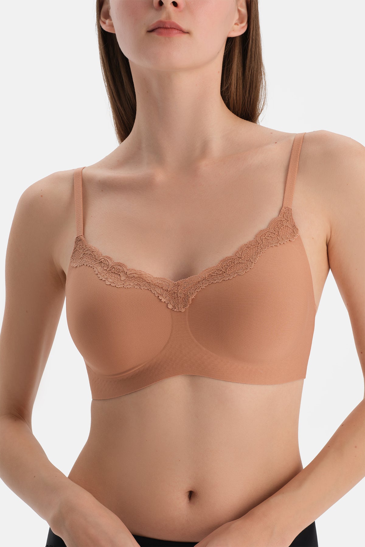 Kahverengi Suzıe Balensiz Dikişsiz Sütyen