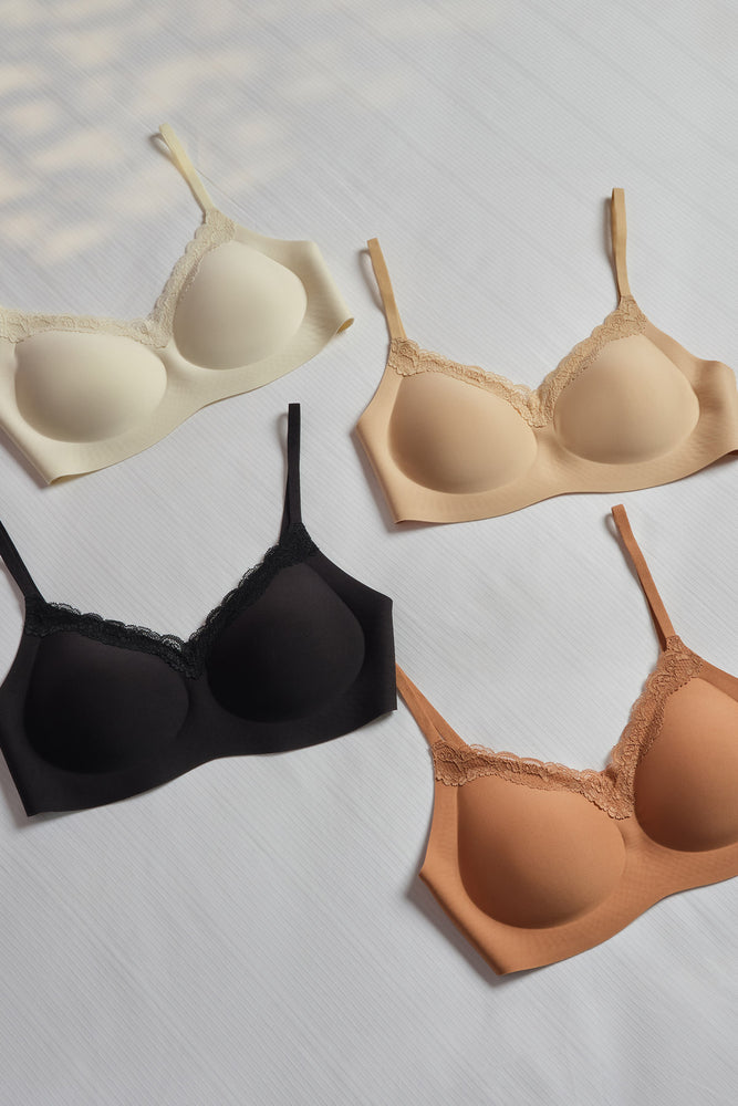 Ten Joyce Dantel Detaylı Balensiz Dikişsiz Sütyen