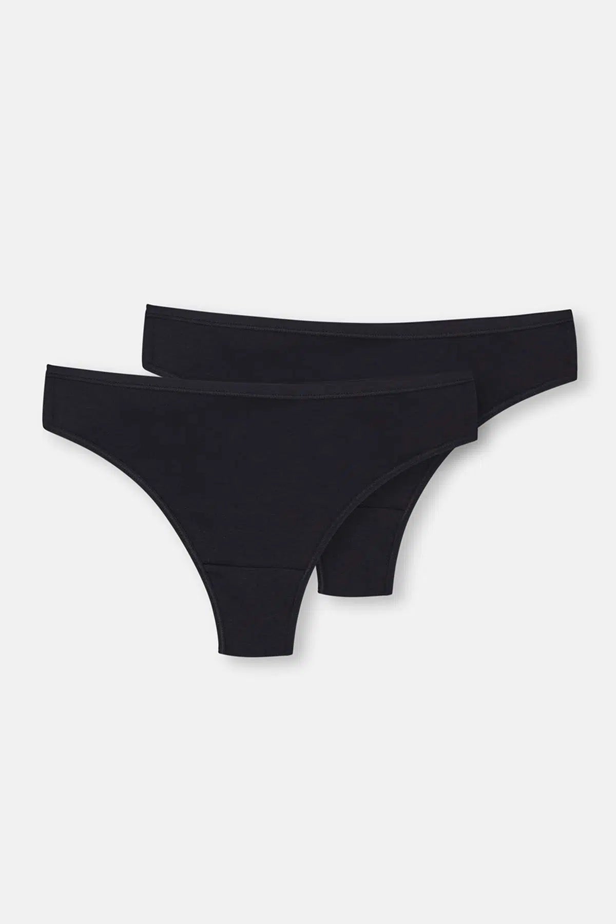 Siyah 2'li Modal Thong Külot