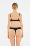 Siyah 2'li Modal Thong Külot