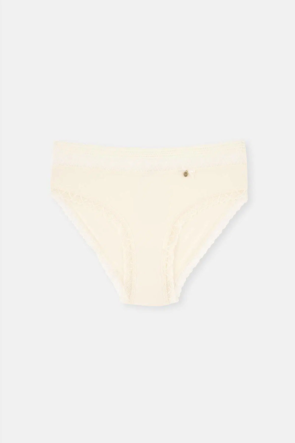 Ekru Micro Polyamıde 2'li Brıef