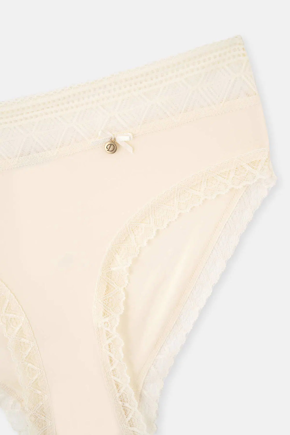 Ekru Micro Polyamıde 2'li Brıef