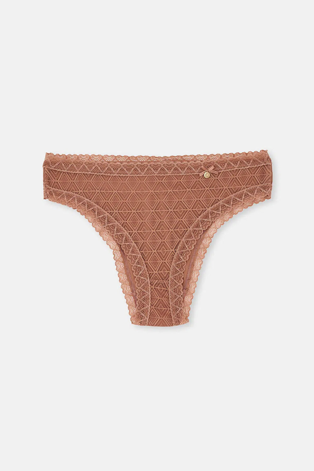 Kahverengi 2'li Aksesuar Detaylı Brazilian