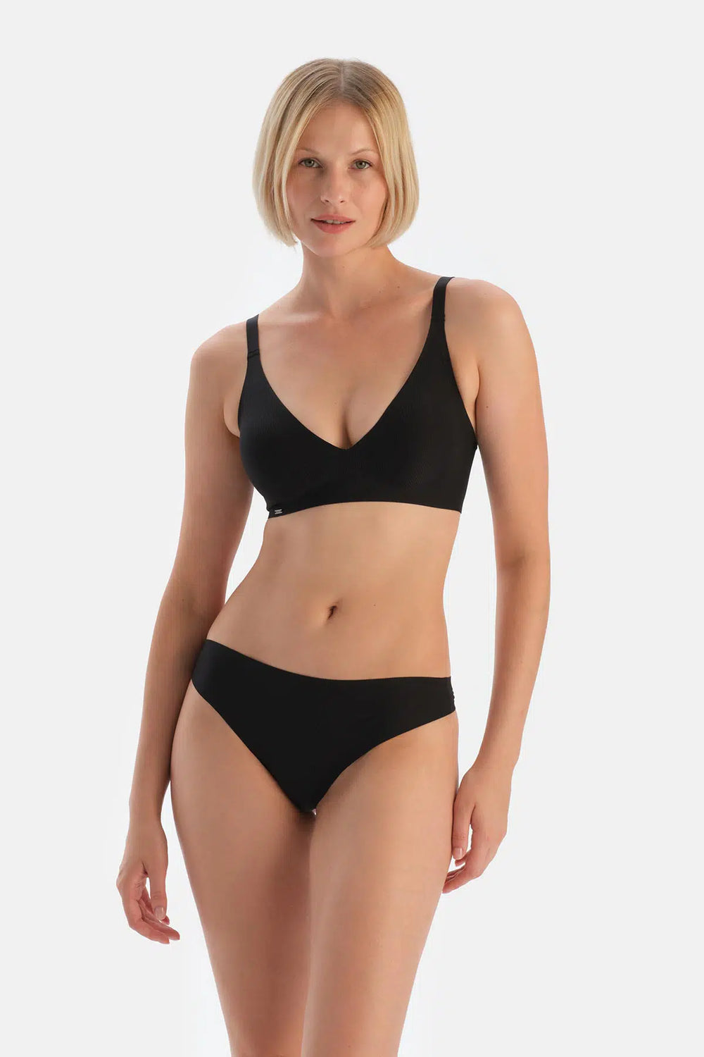 Siyah 2'li Kaşkorse Thong Külot