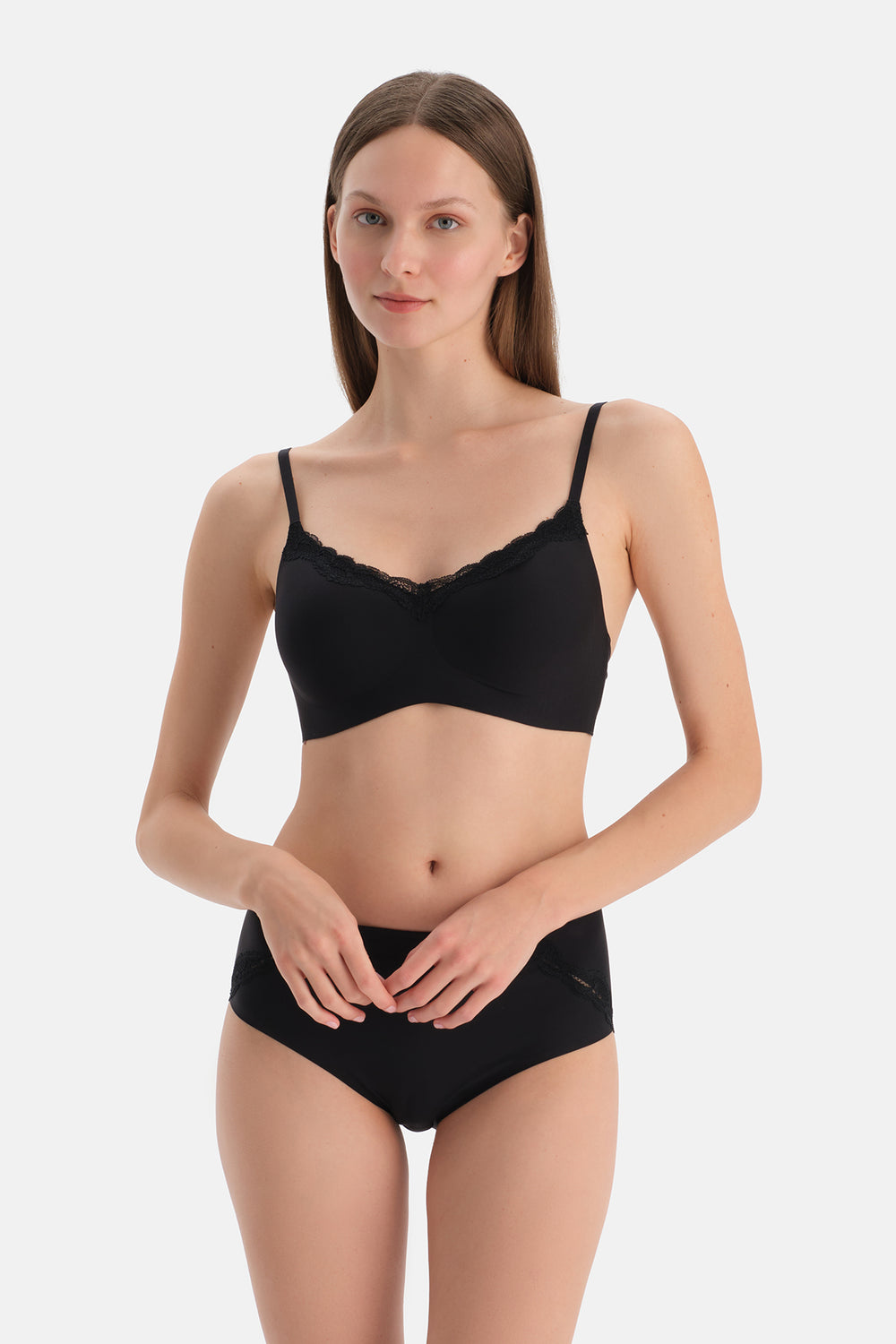 Siyah Lazer Kesim Brıef Külot