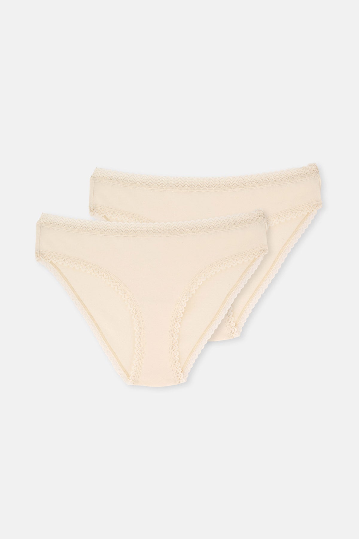 Ekru 2'li Süprem Klasik Külot