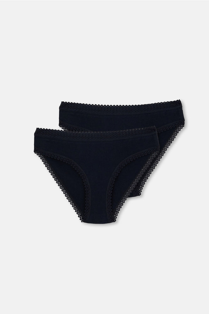 Siyah 2'li Süprem Klasik Külot