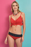 Kırmızı Fırfırlı Bikini Alt