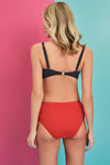 Kırmızı Kalın Kenar Bikini Altı