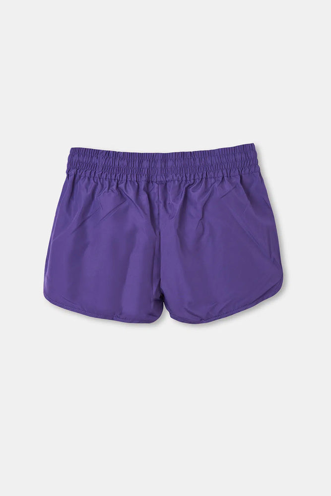 Mor Bağlı Kadın Deniz Şortu