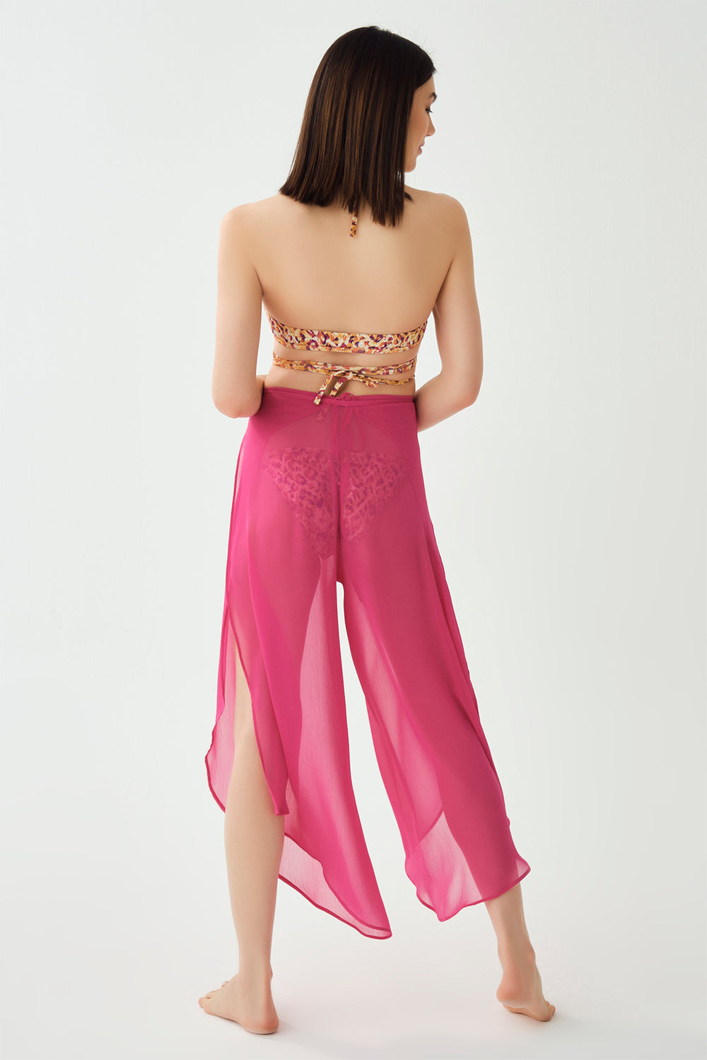 Fuşya Pantolon Pareo