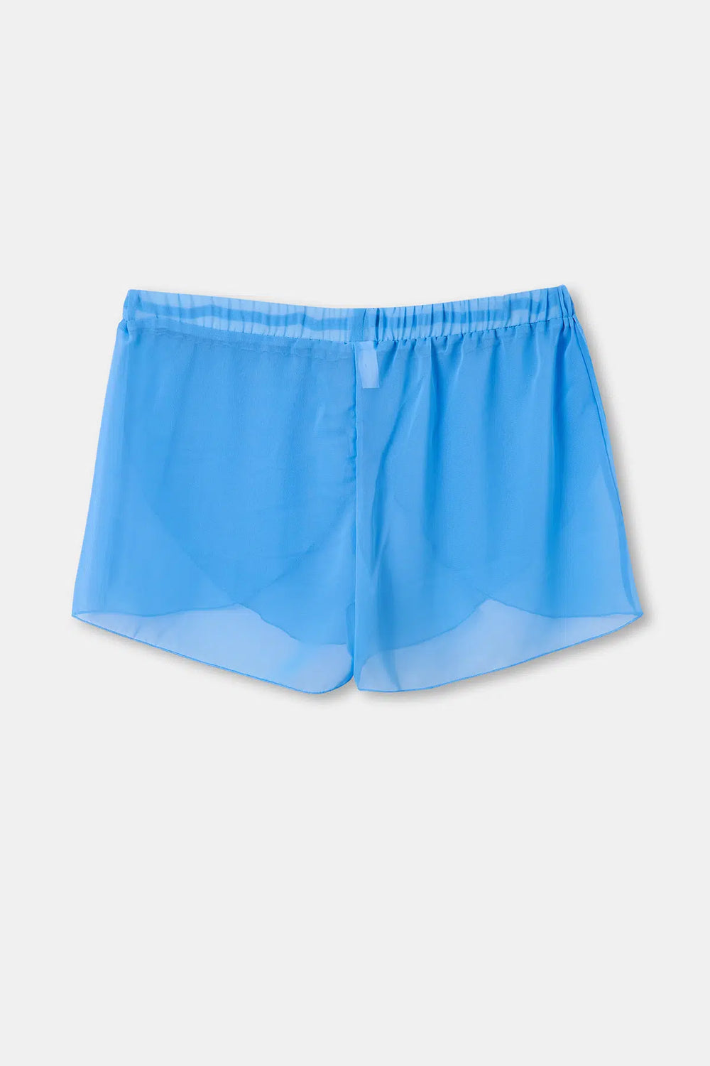 Mavi Şifon Şort Pareo