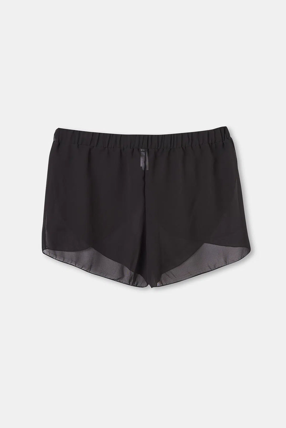 Siyah Şifon Şort Pareo