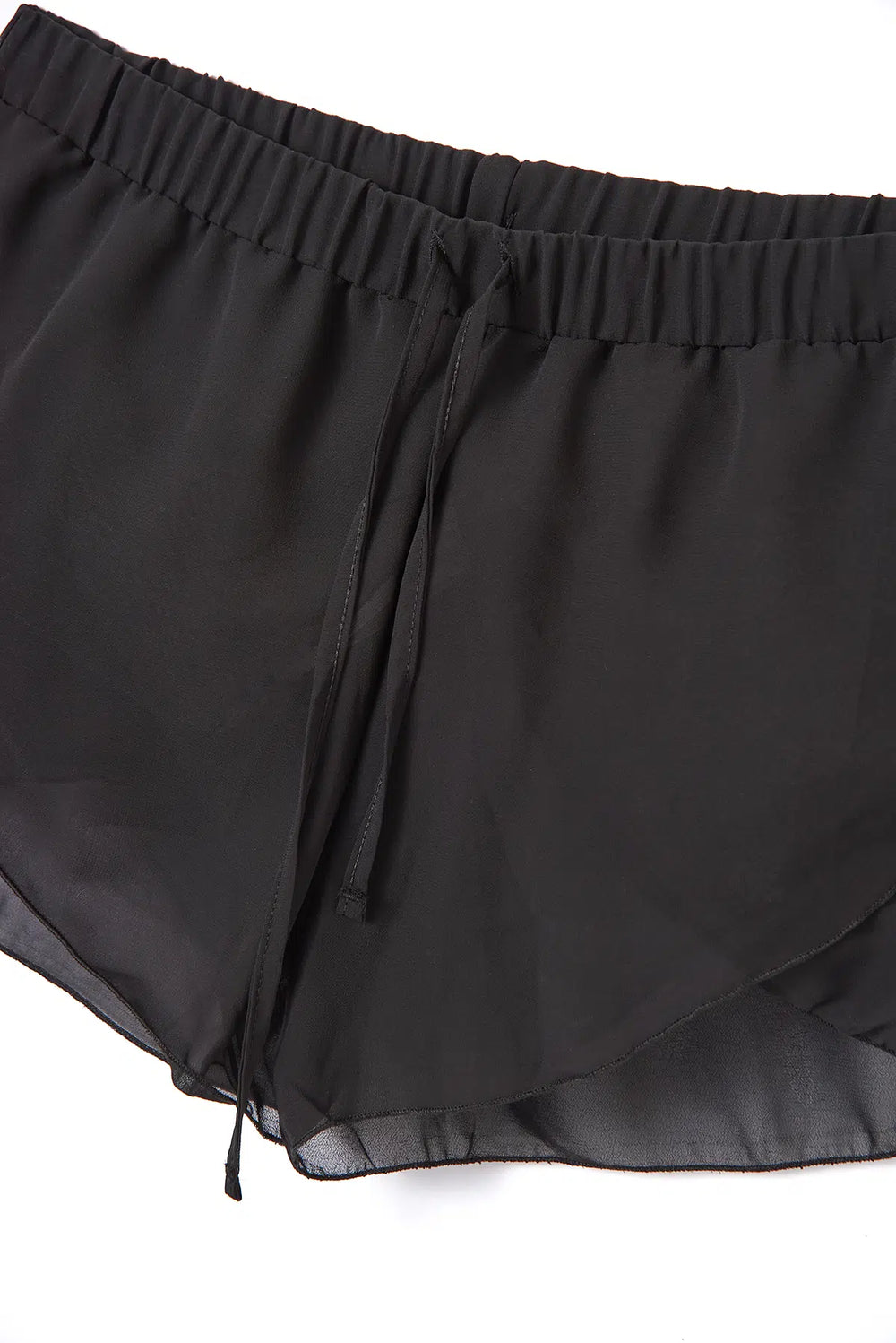 Siyah Şifon Şort Pareo