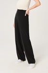Siyah Uzun Düz Paça Bol Kesim Pantolon