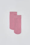 Pembe Simli Kadın Soket Çorap