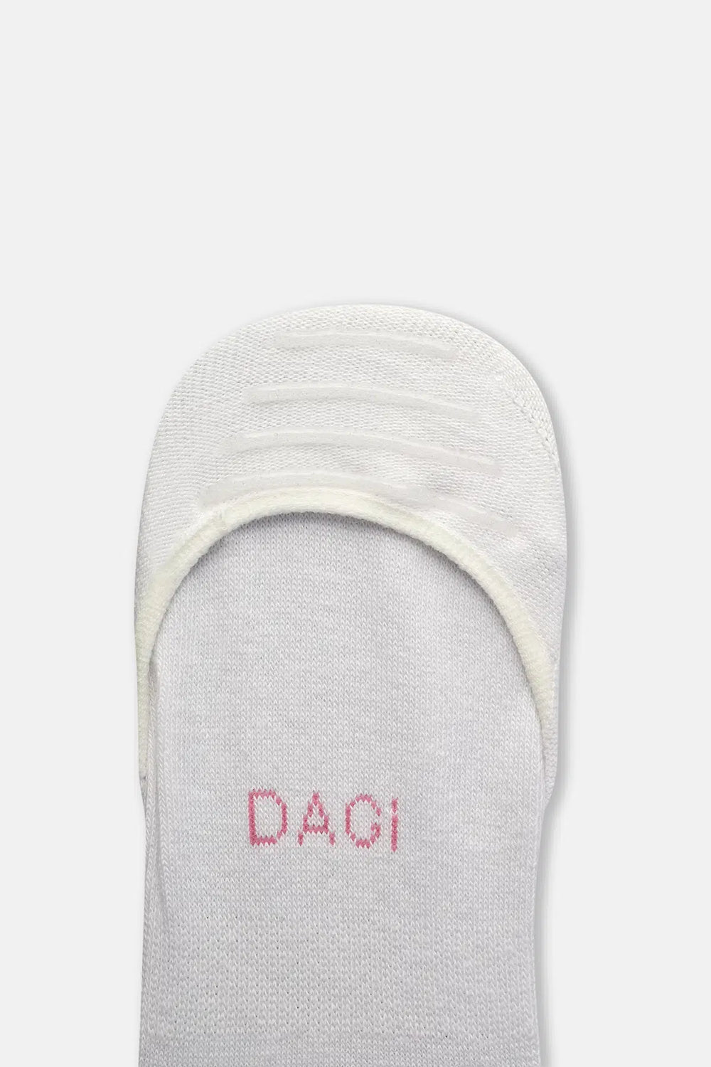 Beyaz Kadın Pamuk Desenli Görünmez Çorap