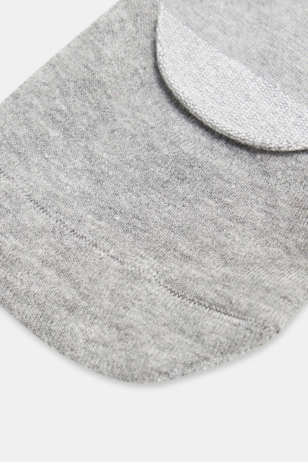 Gri Melanj Kadın Pamuklu Görünmez Çorap