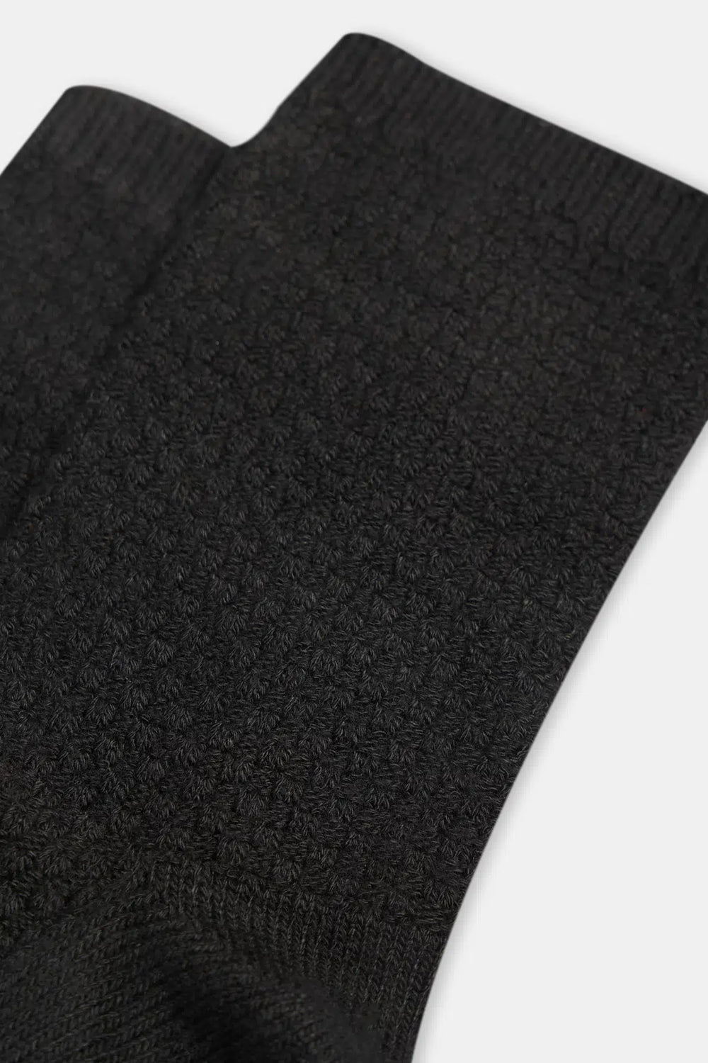 Siyah Kadın Örgü Soket Çorap